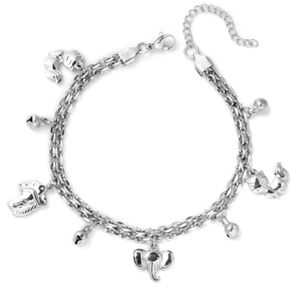 STAINLESS STEEL ANIMAL CHARM ANKLET
